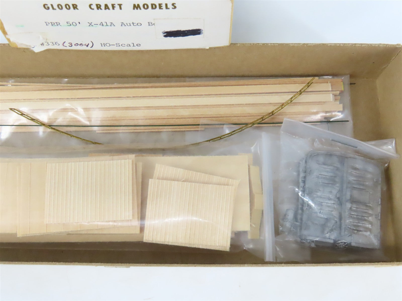 HO Scale Gloor Craft Models Kit 336 PRR Pennsylvania 50' Automobile Box Car