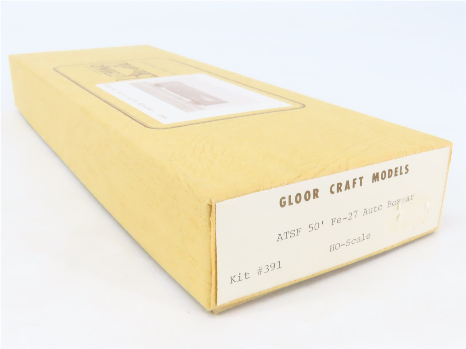 HO Scale Gloor Craft Models Kit 391 ATSF Santa Fe 50' Double Door Auto Box Car