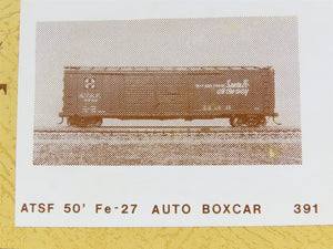 HO Scale Gloor Craft Models Kit 391 ATSF Santa Fe 50' Double Door Auto Box Car