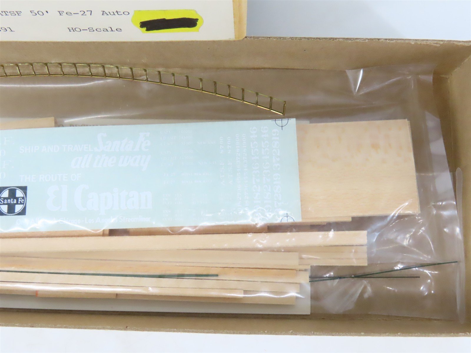 HO Scale Gloor Craft Models Kit 391 ATSF Santa Fe 50' Double Door Auto Box Car