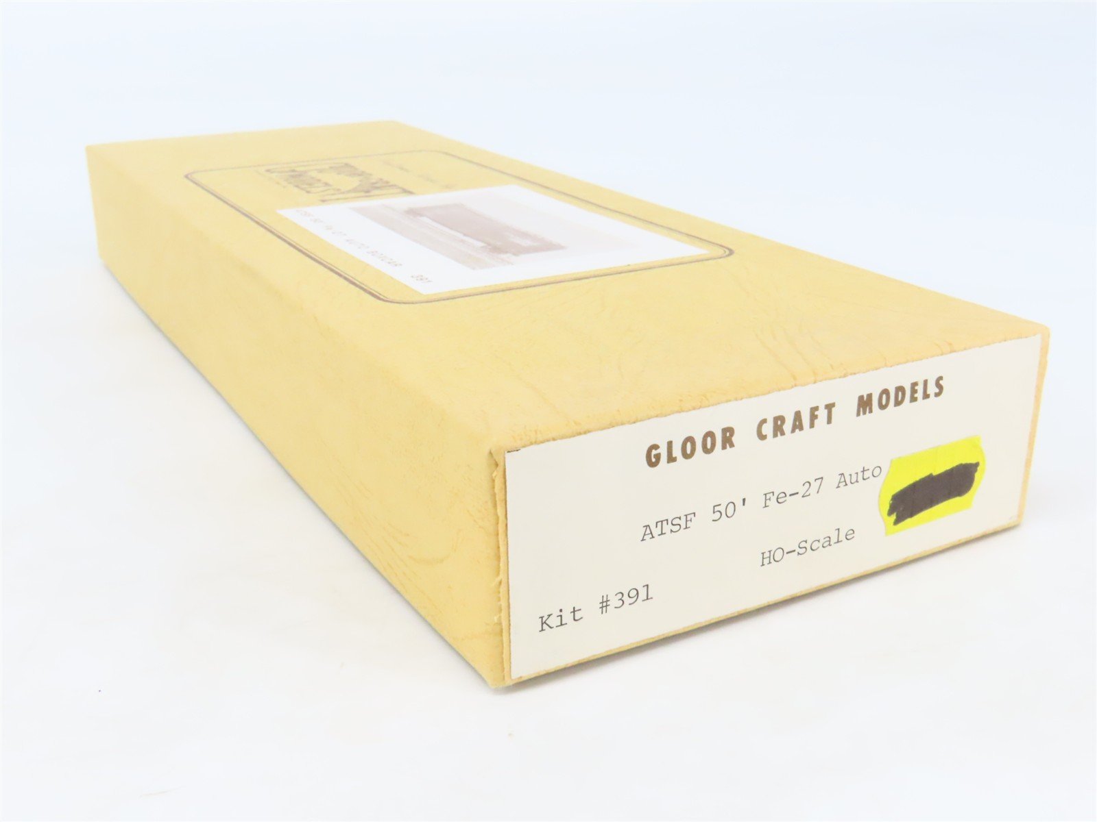 HO Scale Gloor Craft Models Kit 391 ATSF Santa Fe 50' Double Door Auto Box Car
