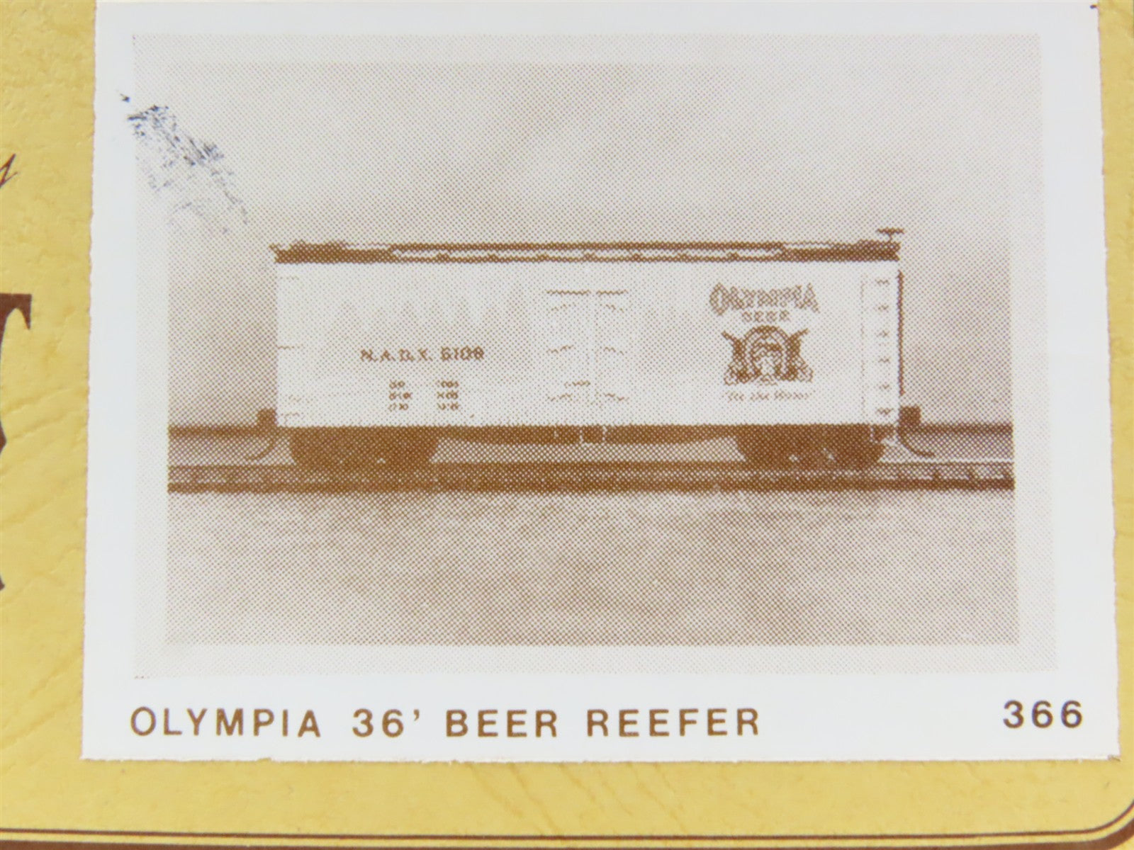 HO Scale Gloor Craft Models Kit 366 NADX Olympia Beer 36' Reefer #5109