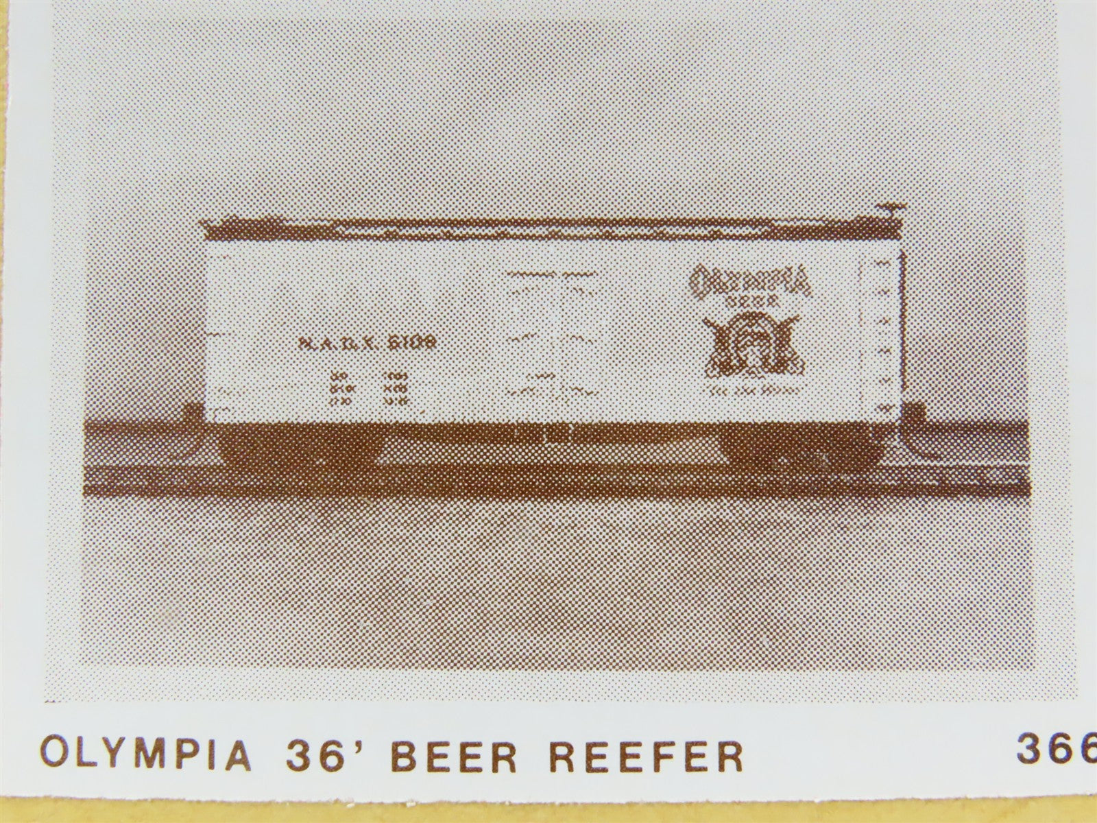 HO Scale Gloor Craft Models Kit 366 NADX Olympia Beer 36' Reefer #5109