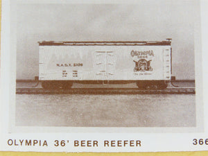HO Scale Gloor Craft Models Kit 366 NADX Olympia Beer 36' Reefer #5109