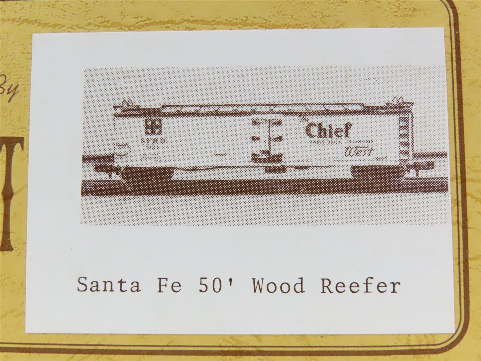 HO Scale Gloor Craft Models Kit 361 SFRD Santa Fe "The Chief" Wood Reefer #5124