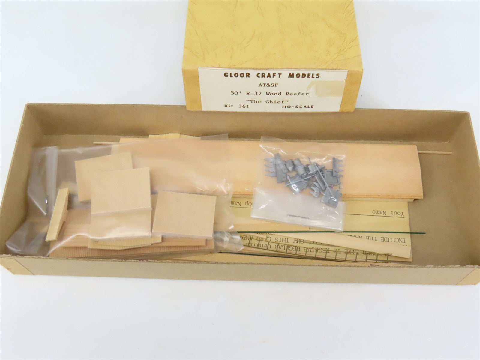 HO Scale Gloor Craft Models Kit 361 SFRD Santa Fe 