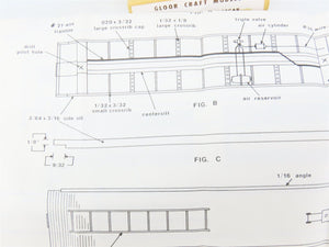 HO Gloor Craft Models Kit 356 Unpainted 50' Converted Flat Car w/ 45' Trailer