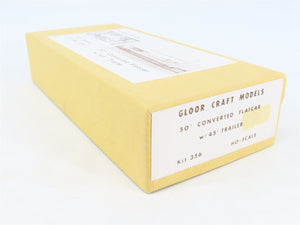 HO Gloor Craft Models Kit 356 Unpainted 50' Converted Flat Car w/ 45' Trailer