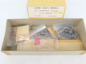 HO Gloor Craft Models Kit 356 Unpainted 50' Converted Flat Car w/ 45' Trailer