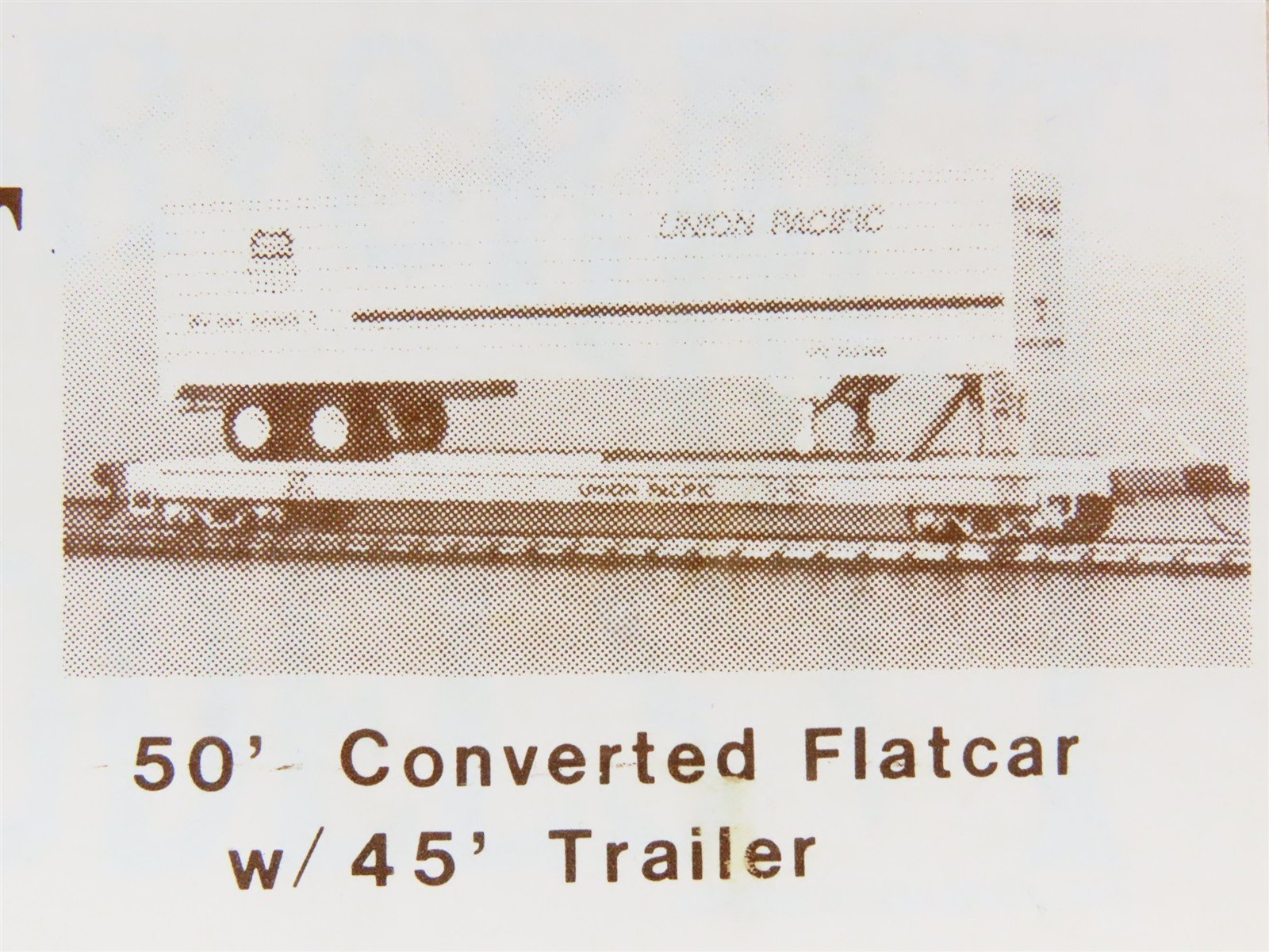 HO Gloor Craft Models Kit 356 Unpainted 50' Converted Flat Car w/ 45' Trailer
