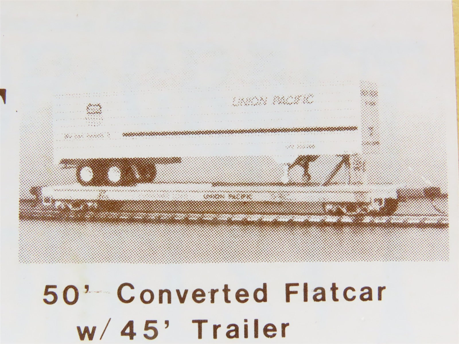 HO Gloor Craft Models Kit 356 Unpainted 50' Converted Flat Car w/ 45' Trailer