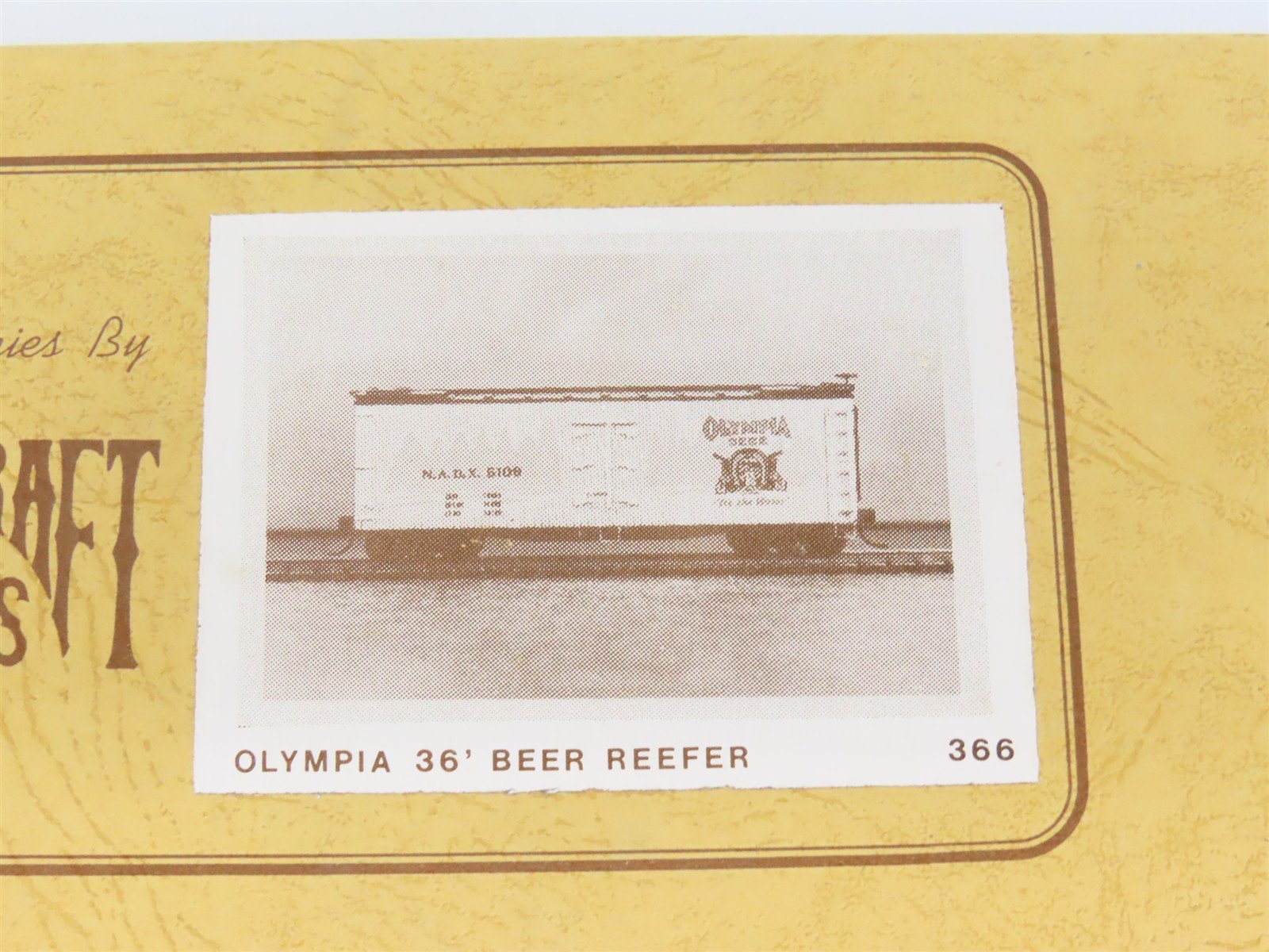 HO Scale Gloor Craft Models Kit 366 NADX Olympia Beer 36' Reefer #5109