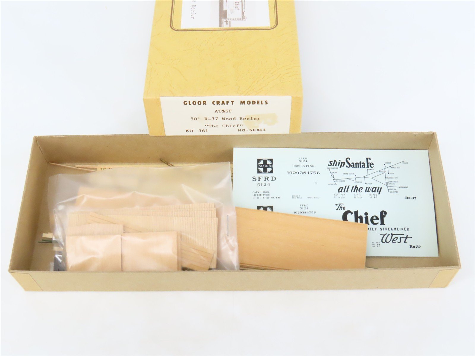 HO Gloor Craft Models Kit 361 SFRD Santa Fe 