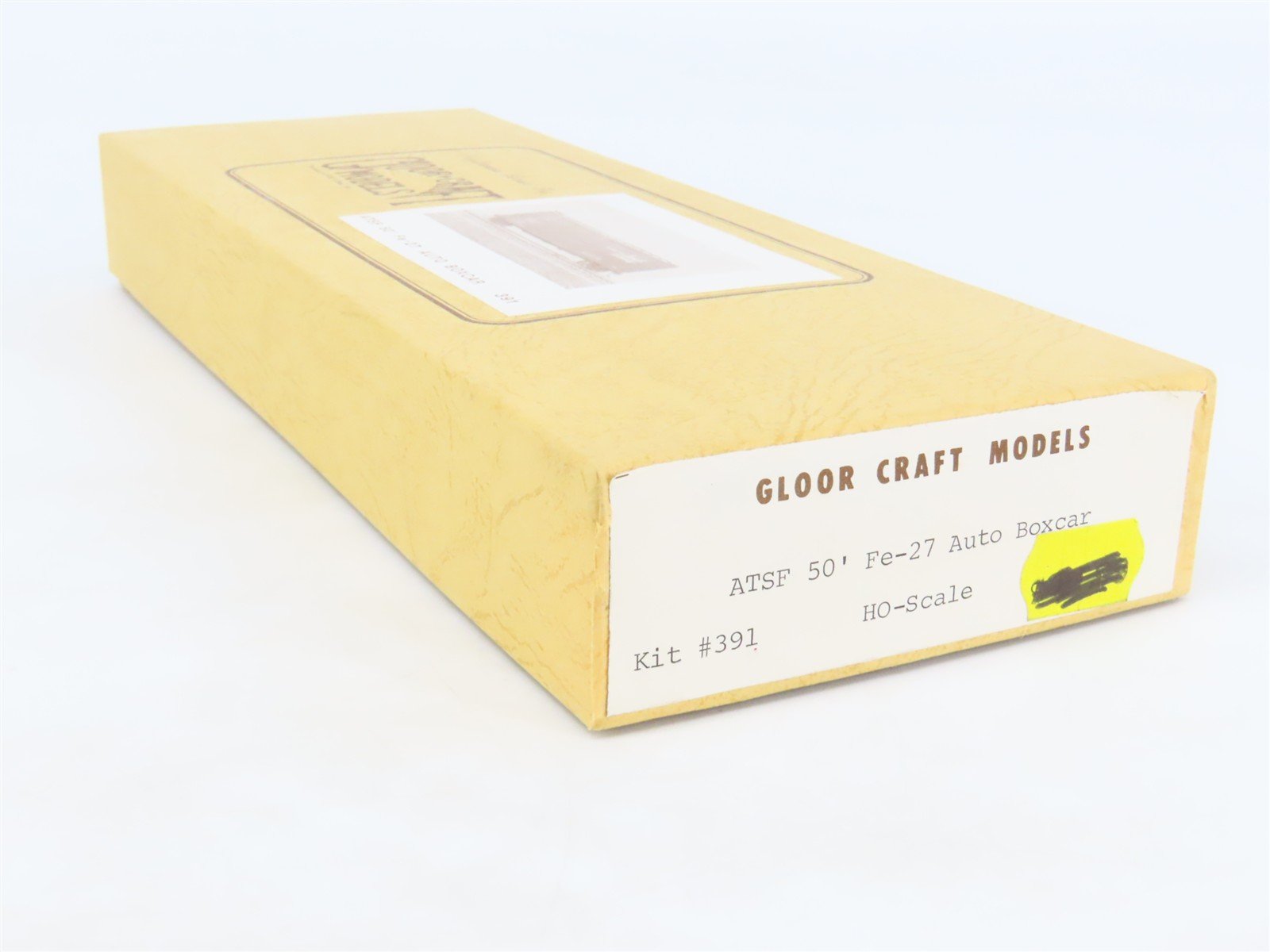 HO Gloor Craft Models Kit 391 ATSF Santa Fe 50' Double Door Auto Box Car #8700