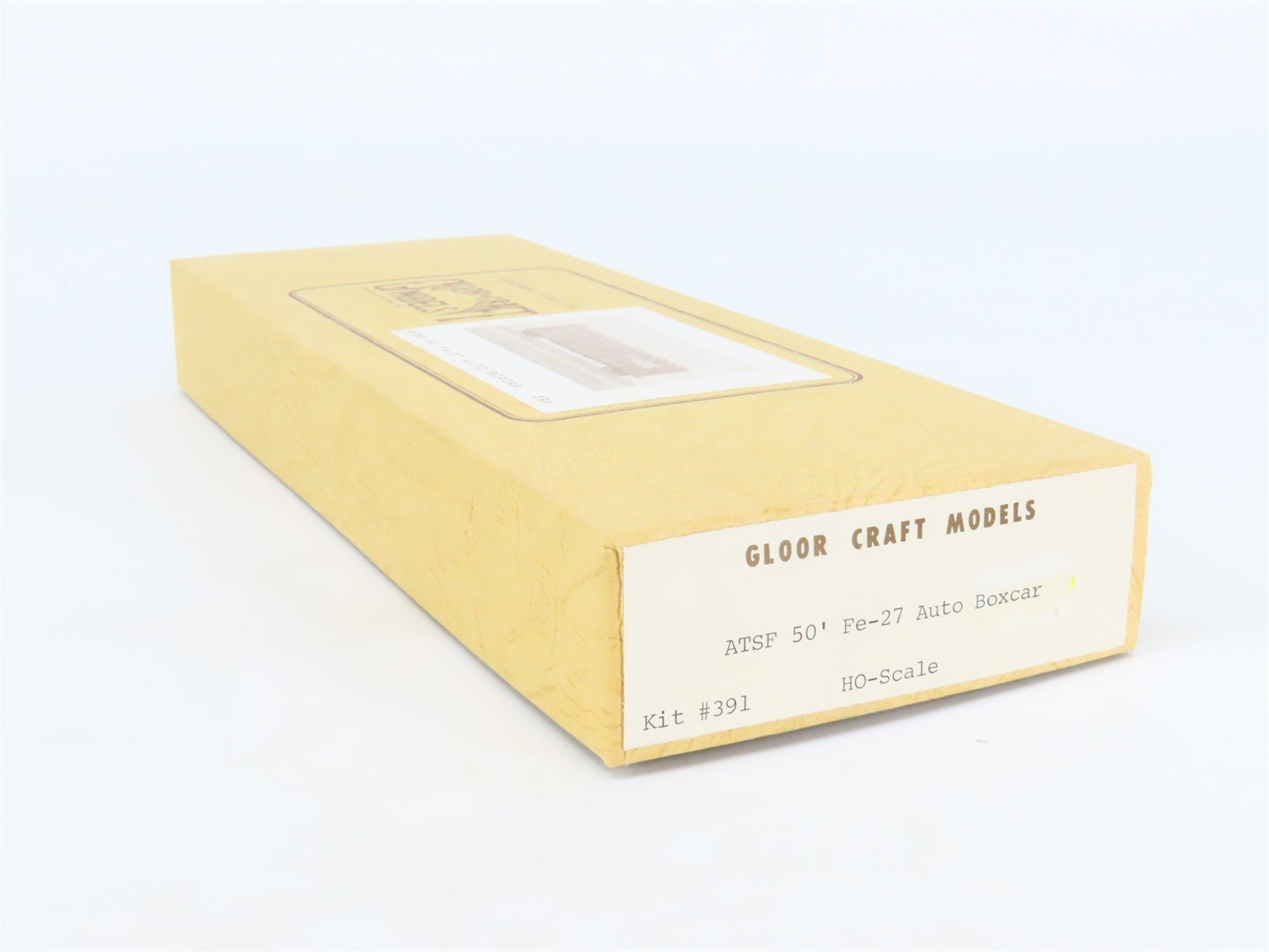 HO Gloor Craft Models Kit 391 ATSF Santa Fe 50' Double Door Auto Box Car #8700