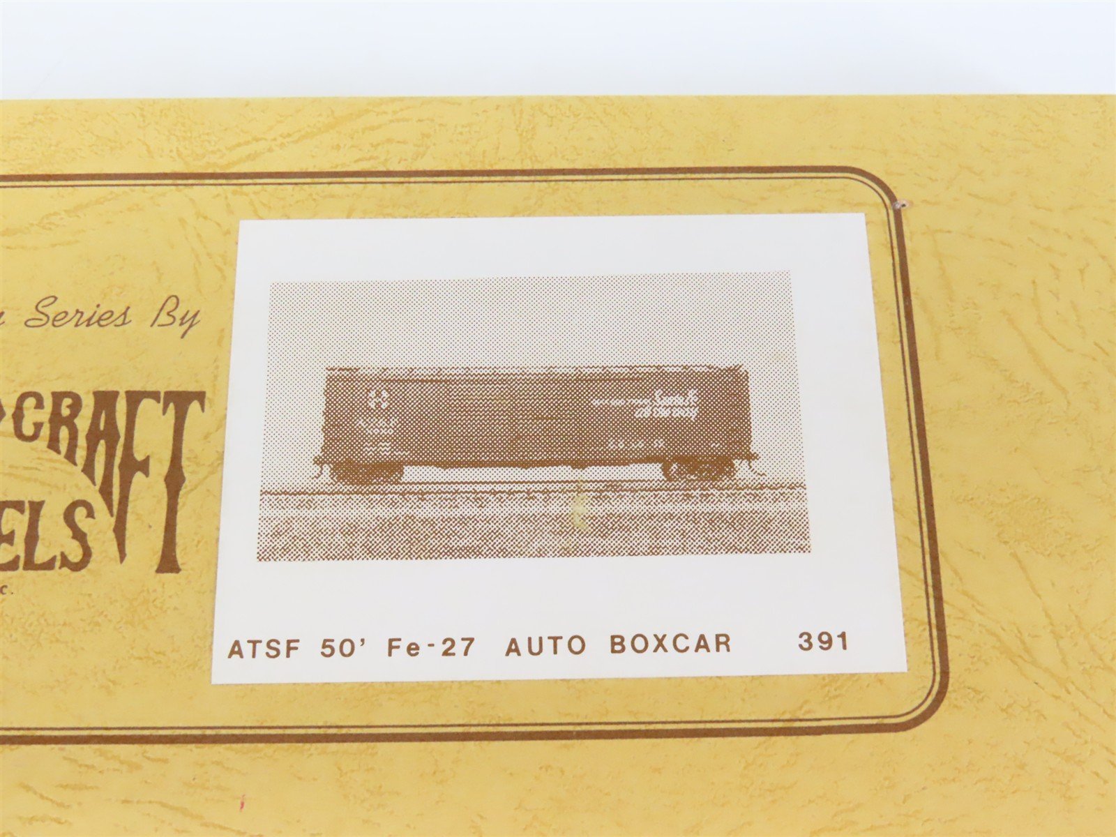 HO Gloor Craft Models Kit 391 ATSF Santa Fe 50' Double Door Auto Box Car #8700