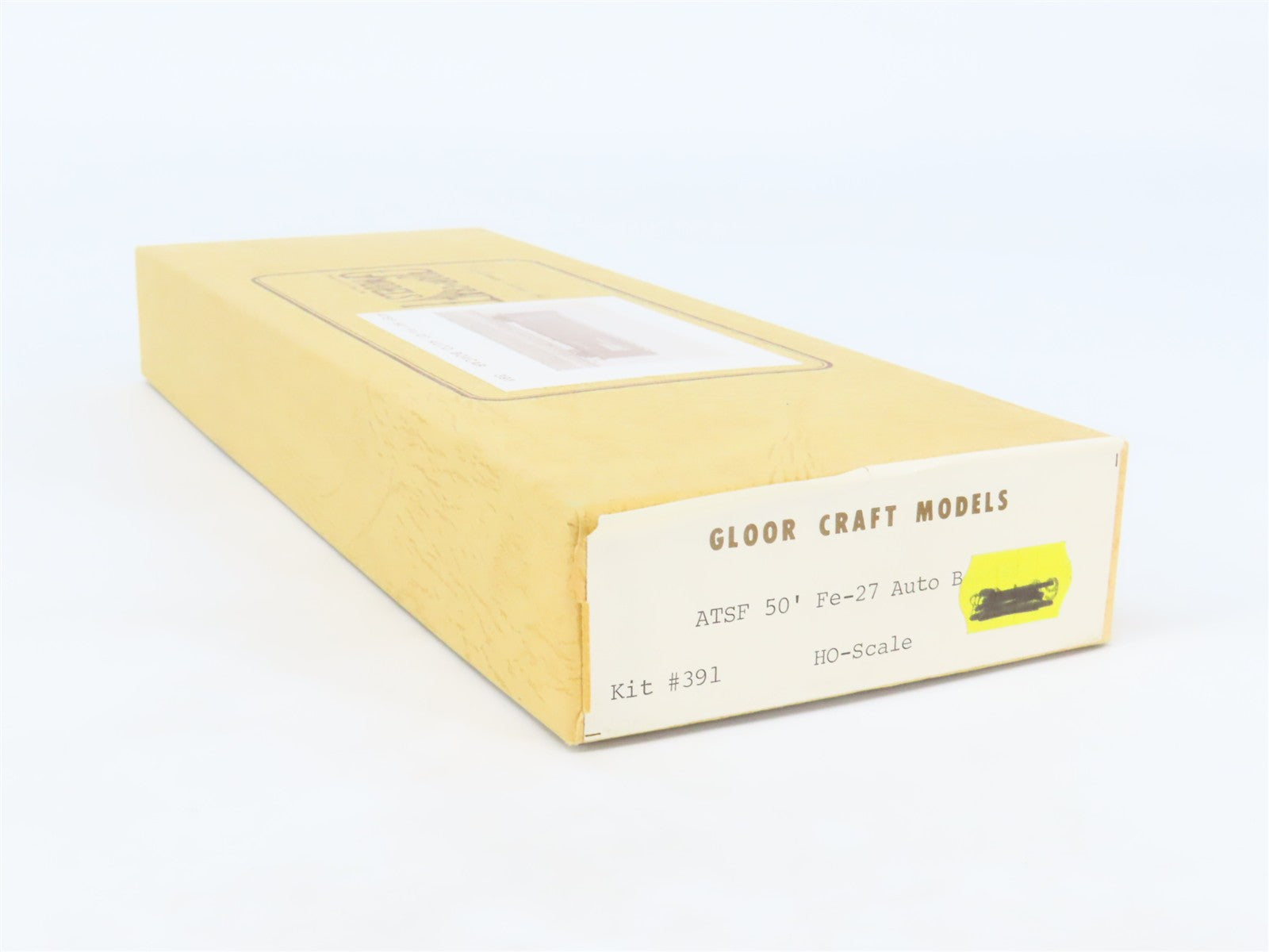 HO Gloor Craft Models Kit 391 ATSF Santa Fe 50' Double Door Auto Box Car #8700