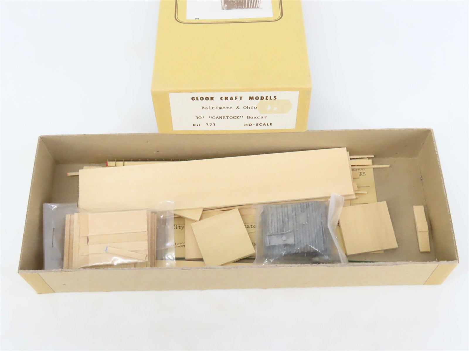 HO Scale Gloor Craft Models Kit 373 B&O Baltimore & Ohio 50' CANSTOCK Box Car