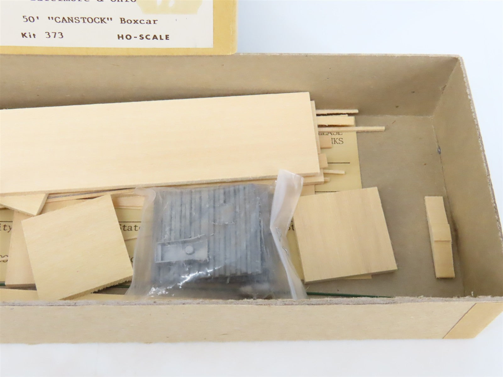 HO Scale Gloor Craft Models Kit 373 B&O Baltimore & Ohio 50' CANSTOCK Box Car