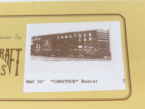 HO Scale Gloor Craft Models Kit 373 B&O Baltimore & Ohio 50' CANSTOCK Box Car