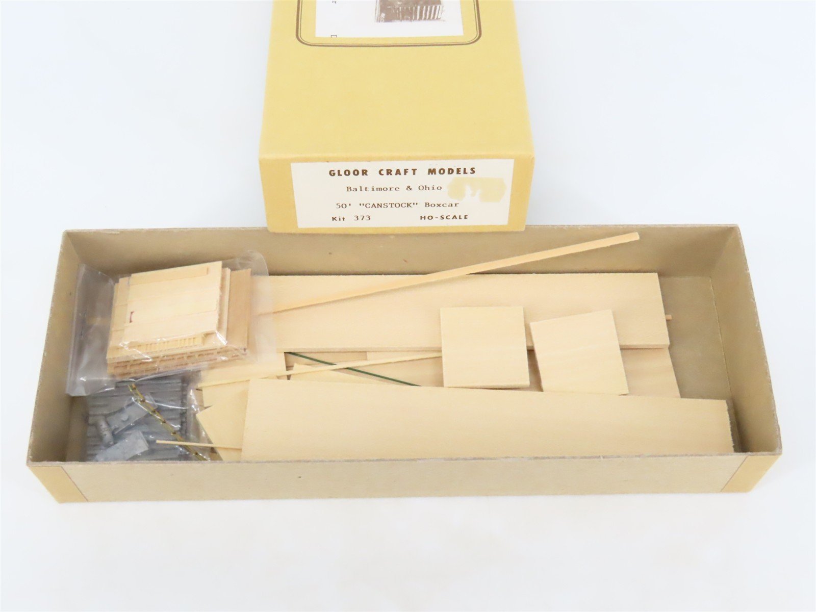 HO Scale Gloor Craft Models Kit 373 B&O Baltimore & Ohio 50' CANSTOCK Box Car