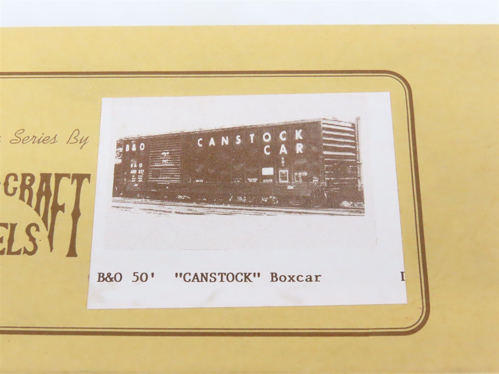 HO Scale Gloor Craft Models Kit 373 B&O Baltimore & Ohio 50' CANSTOCK Box Car