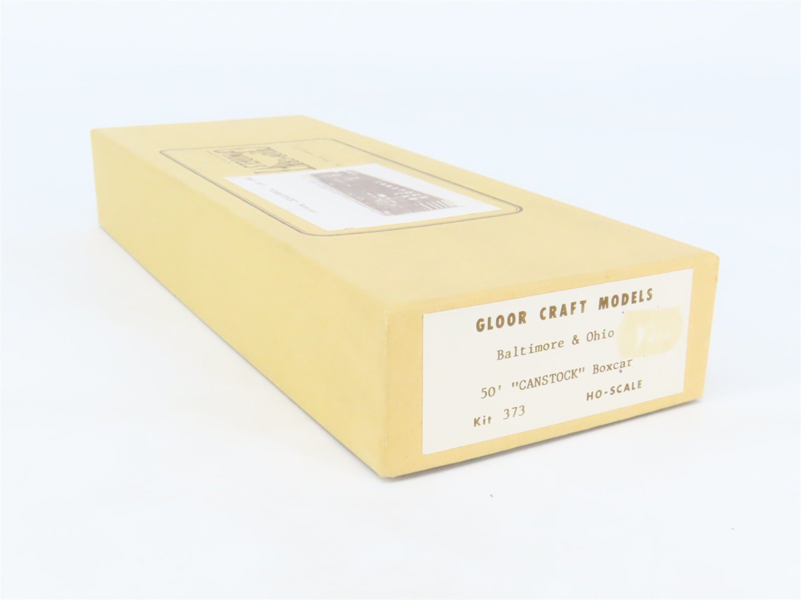HO Scale Gloor Craft Models Kit 373 B&O Baltimore & Ohio 50' CANSTOCK Box Car