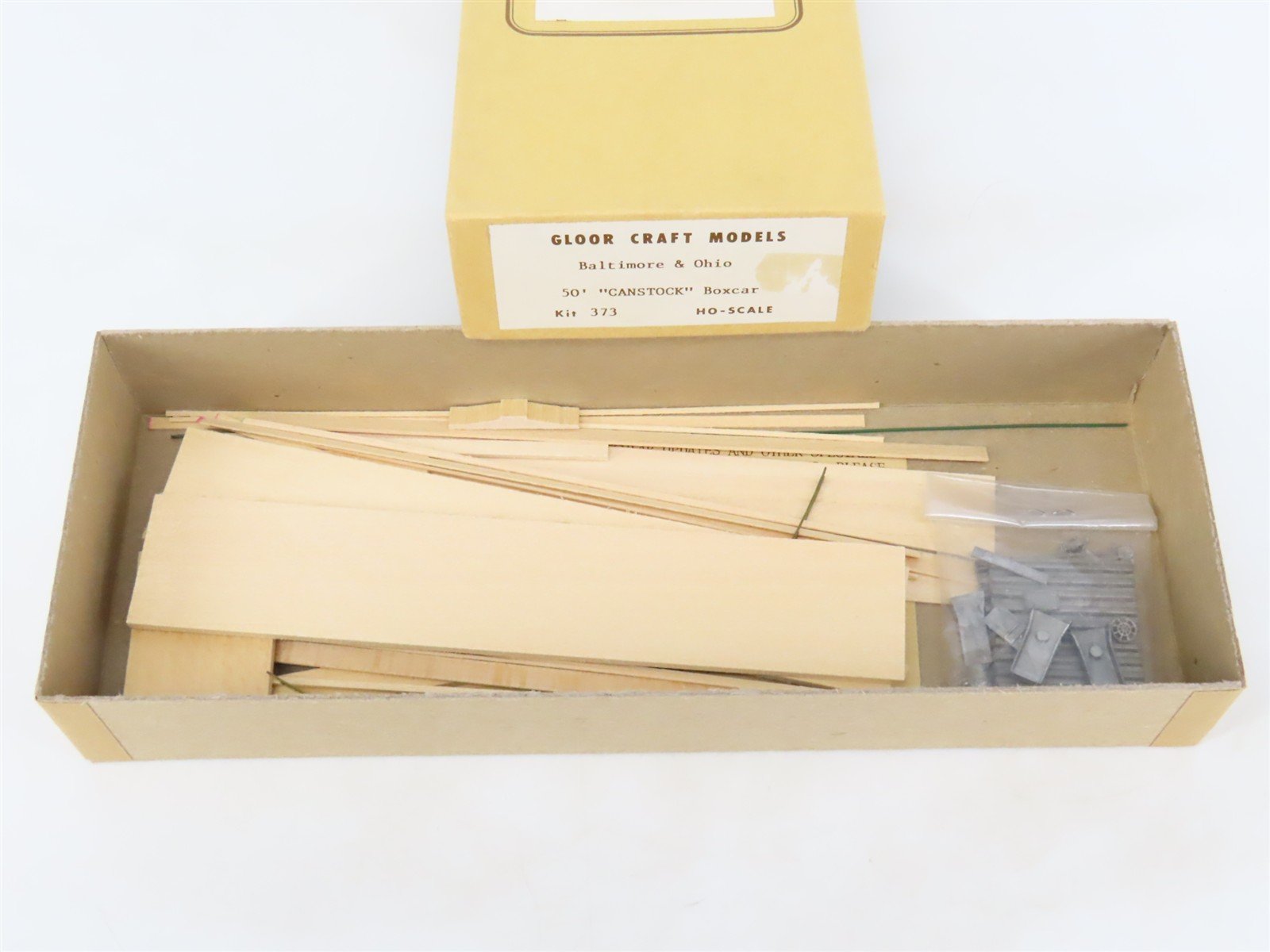 HO Scale Gloor Craft Models Kit 373 B&O Baltimore & Ohio 50' CANSTOCK Box Car