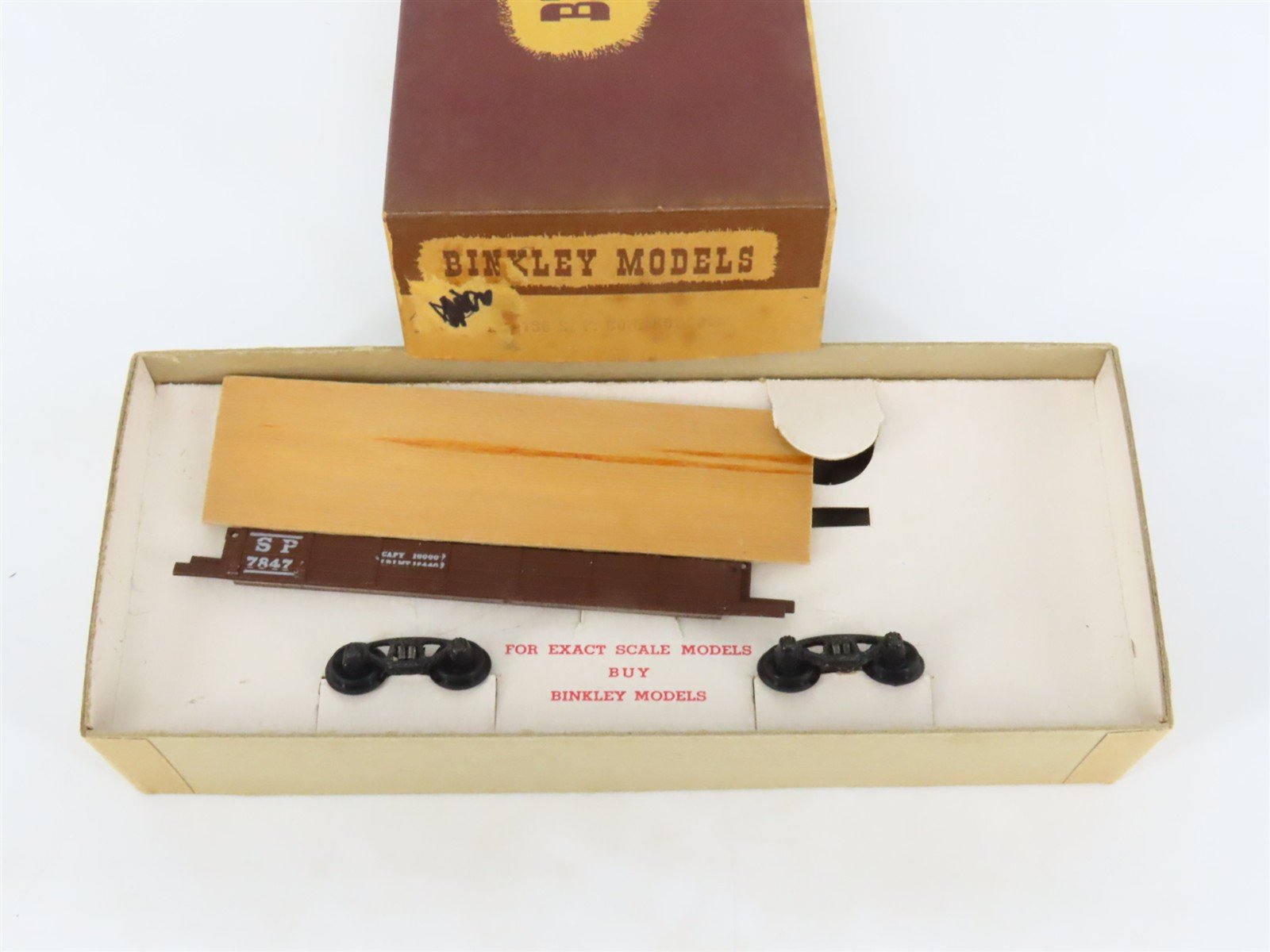 HO Scale Binkley Models Kit 139 SP Southern Pacific Railroad Gondola #7847