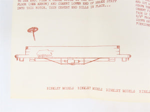 HO Scale Binkley Models Kit 139 SP Southern Pacific Railroad Gondola #7847