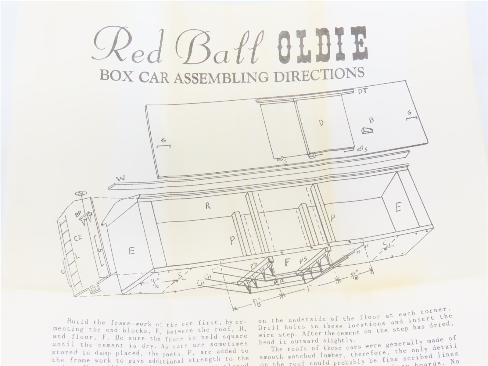 HO Scale REDBALL Kit No. 106 LSLRR Overland Despatch Fast Freight Box Car #73591