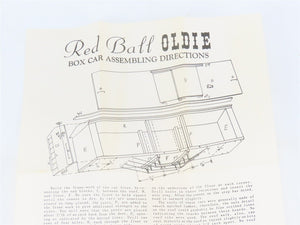 HO Scale REDBALL Kit KD-74 RW&O Rome Watertown & Ogdensburg Wood Box Car #5829