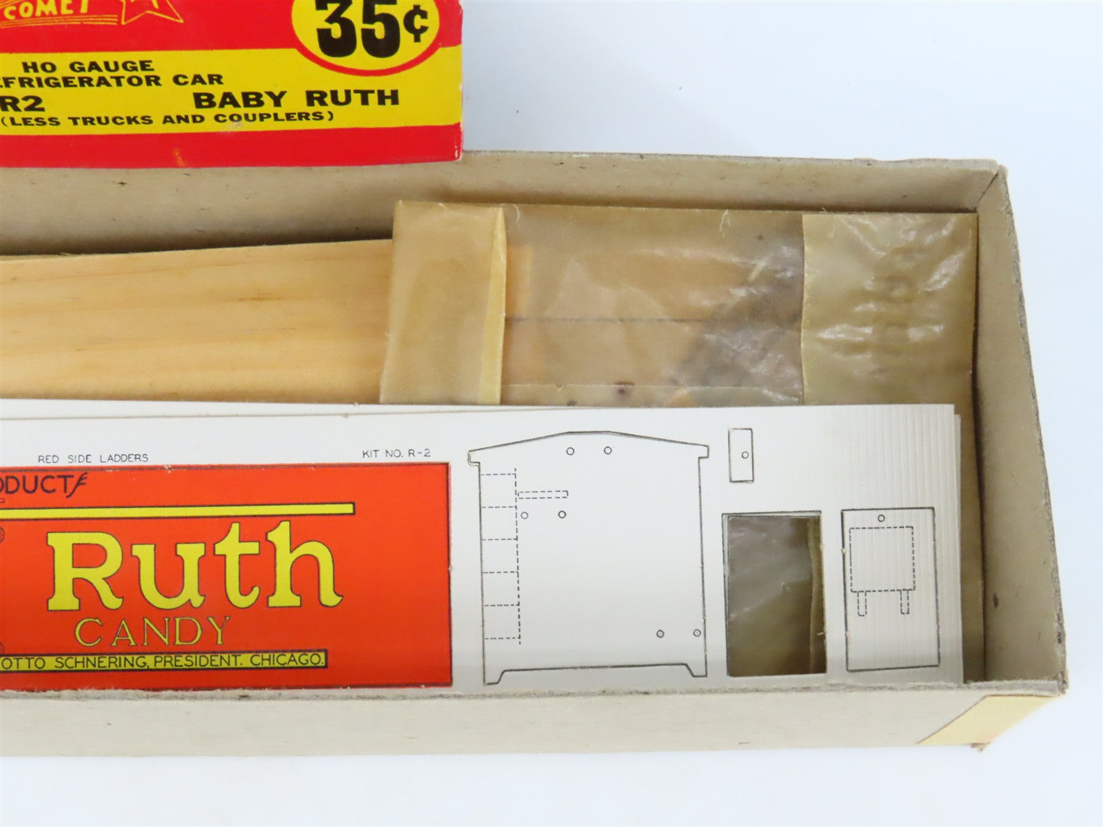HO Scale Comet Kit R2 NADX Baby Ruth Curtiss Candy Company Reefer #6201