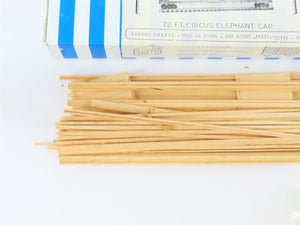 HO Scale Circus Crafts Kit CW-161 Unpainted 72' Circus Elephant Car