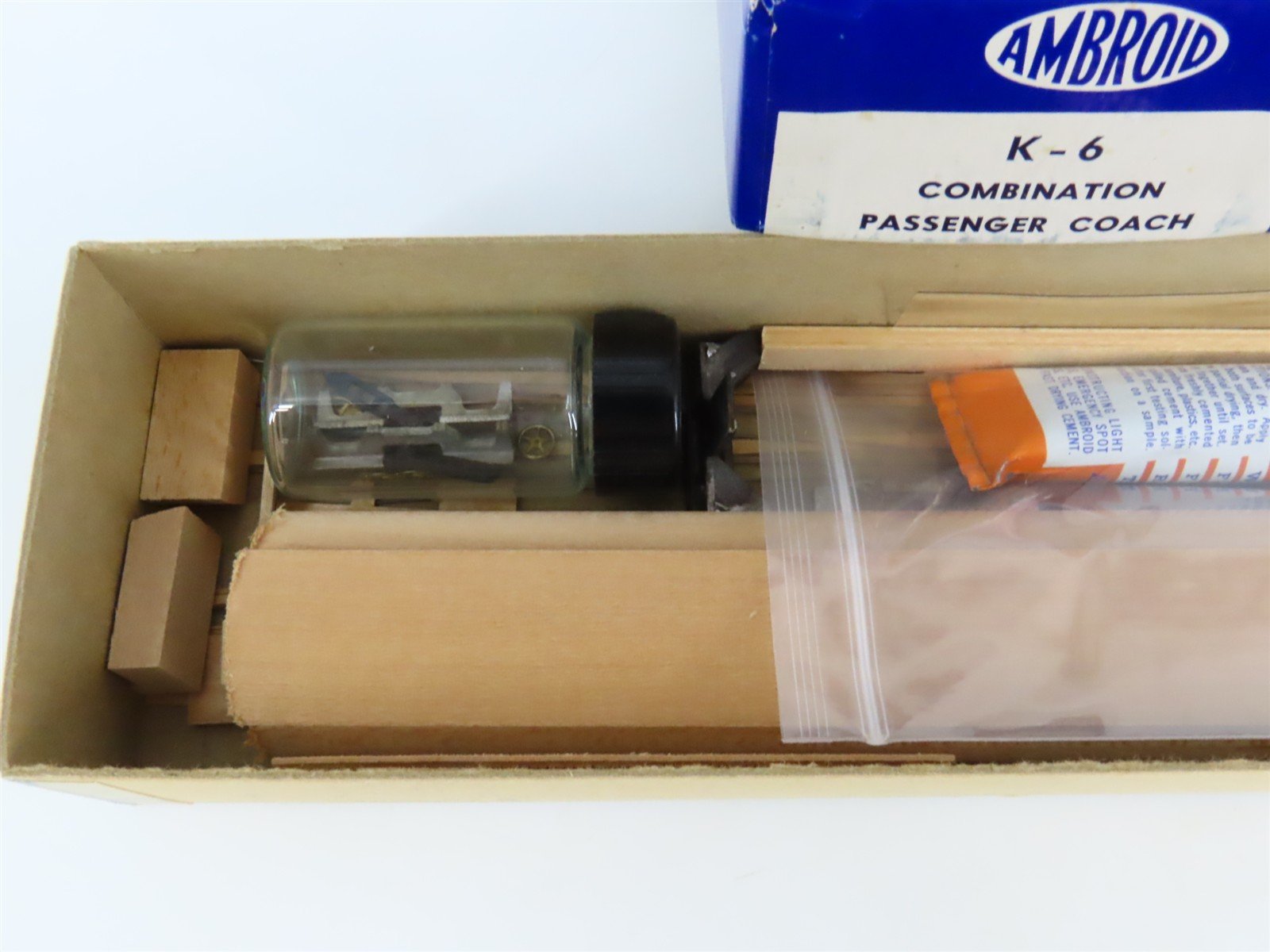 HO Scale Ambroid Craftsman Kit #K-6 Undecorated Combine Passenger Car