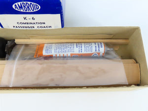 HO Scale Ambroid Craftsman Kit #K-6 Undecorated Combine Passenger Car