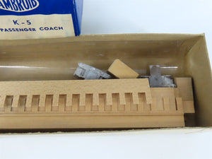 HO Scale Ambroid Craftsman Kit #K-5 Undecorated Coach Passenger Car