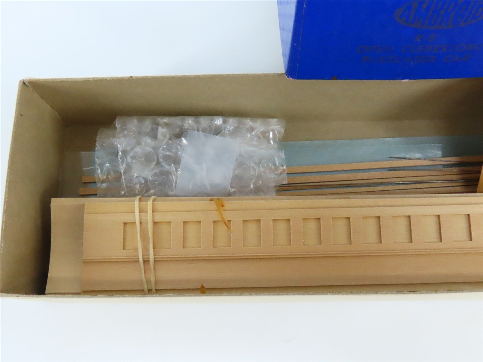 HO Scale Ambroid Craftsman Kit #K-5 Undecorated Open Clerestory Passenger Car