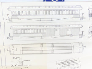 HO Scale Ambroid Craftsman Kit Undecorated Open Platform Combine Passenger Car