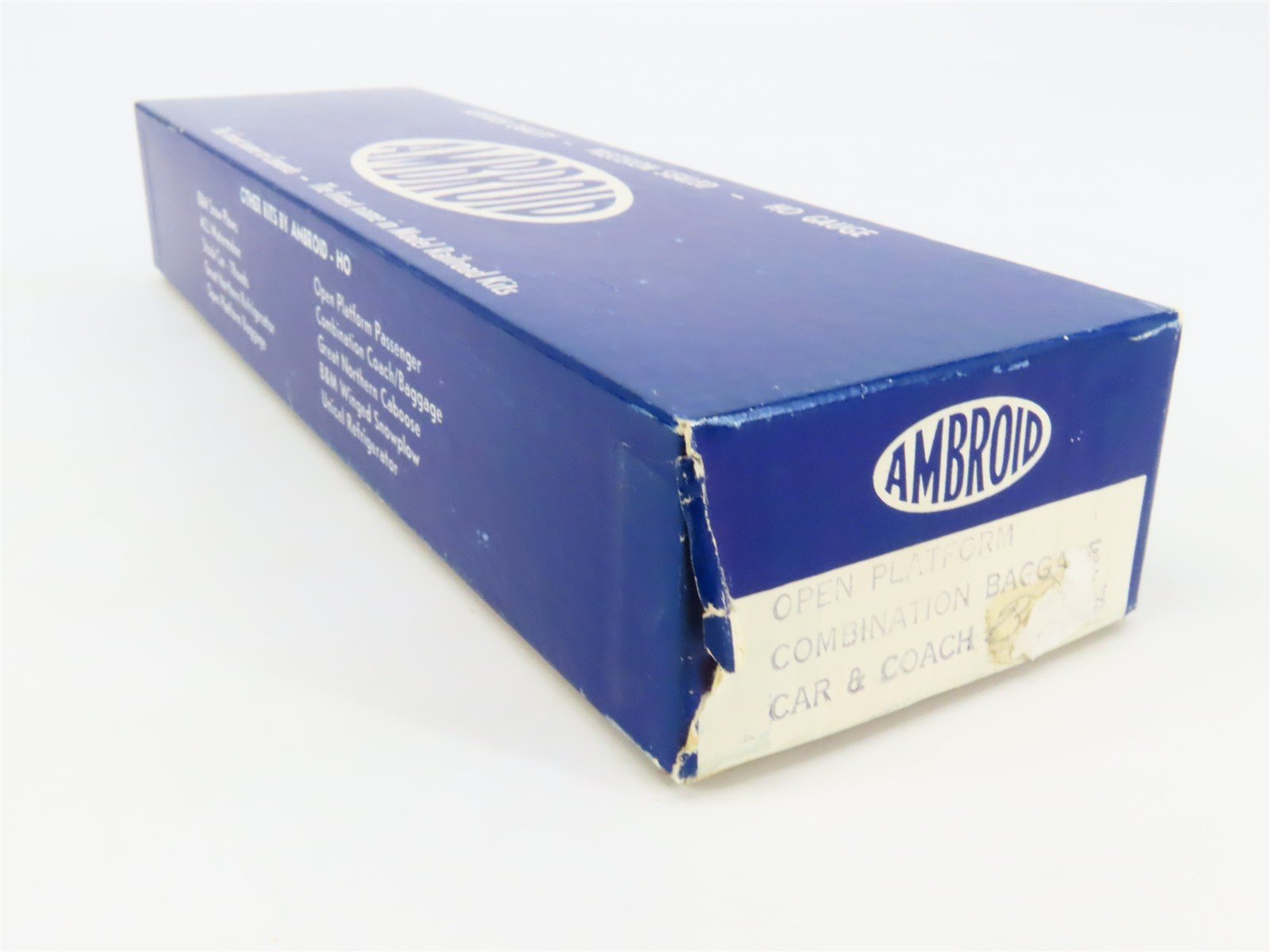 HO Scale Ambroid Craftsman Kit Undecorated Open Platform Combine Passenger Car