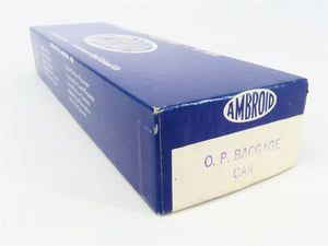HO Scale Ambroid Craftsman Kit Undecorated Open Platform Baggage Passenger Car