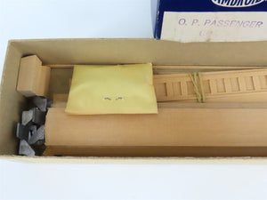 HO Scale Ambroid Craftsman Kit Undecorated Open Platform Coach Passenger Car