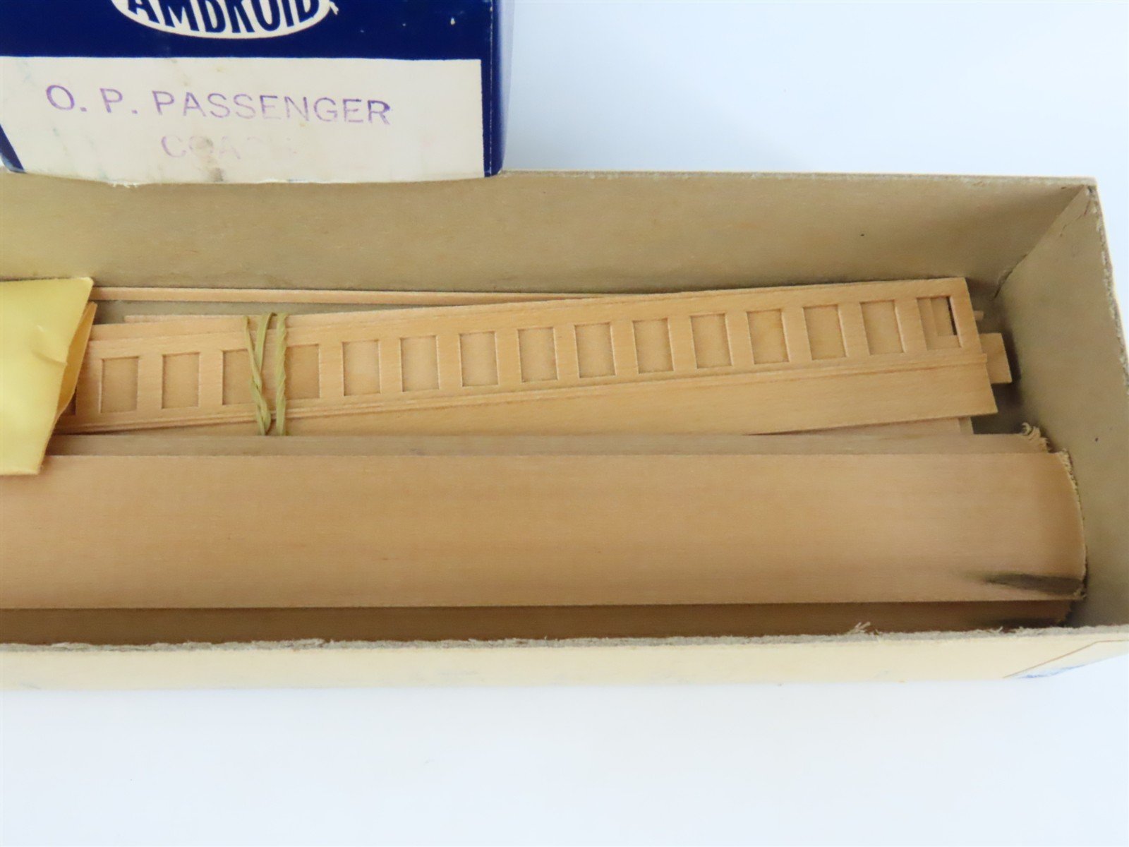 HO Scale Ambroid Craftsman Kit Undecorated Open Platform Coach Passenger Car