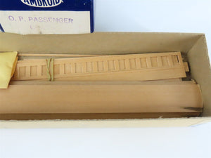 HO Scale Ambroid Craftsman Kit Undecorated Open Platform Coach Passenger Car