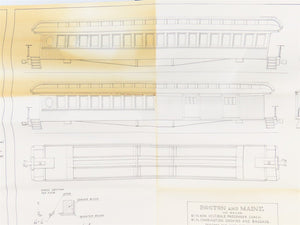 HO Scale Ambroid Craftsman Kit Undecorated Open Platform Coach Passenger Car