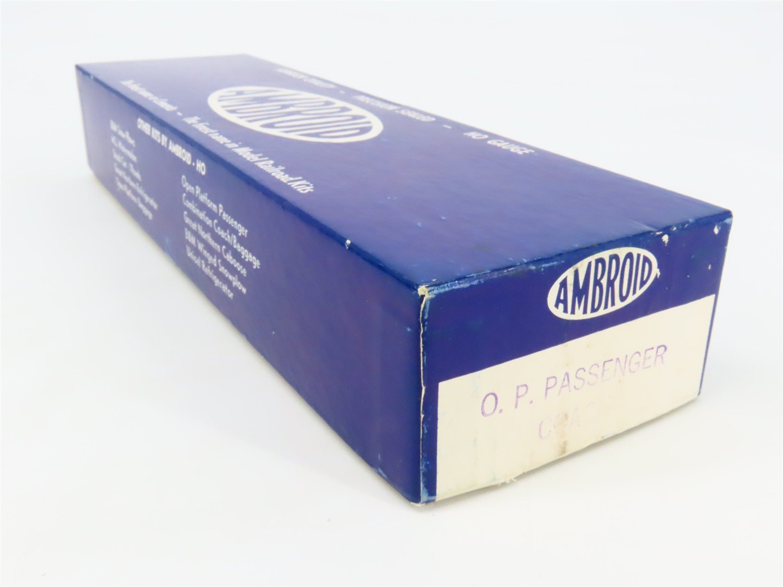 HO Scale Ambroid Craftsman Kit Undecorated Open Platform Coach Passenger Car