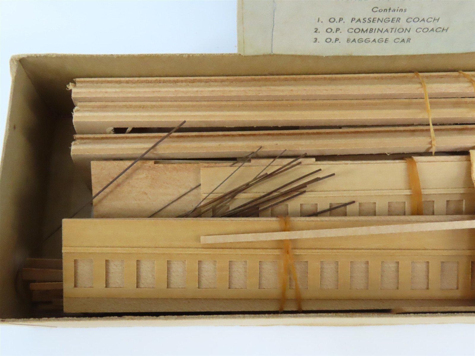 HO Ambroid Craftsman Kit #K-S Undecorated Open Clerestory Passenger 3-Car Set