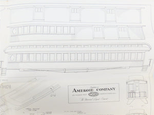 HO Ambroid Craftsman Kit #K-S Undecorated Open Clerestory Passenger 3-Car Set