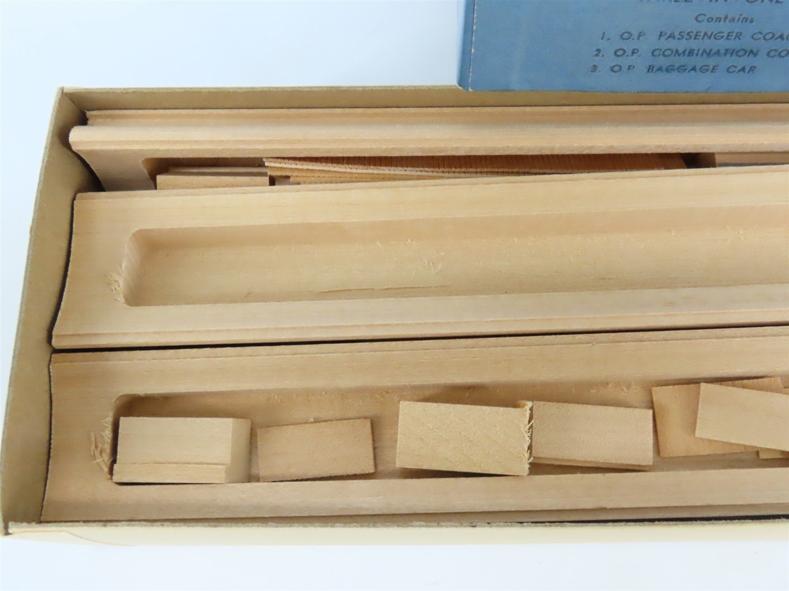 HO Ambroid Craftsman Kit #K-S Undecorated Open Clerestory Passenger 3-Car Set