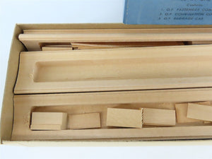 HO Ambroid Craftsman Kit #K-S Undecorated Open Clerestory Passenger 3-Car Set